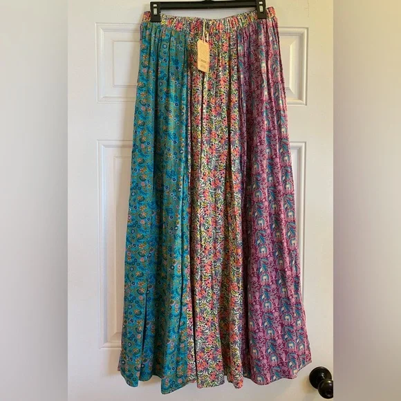 NATURAL LIFE Colorful Floral Maxi Skirt - Picture 4 of 8